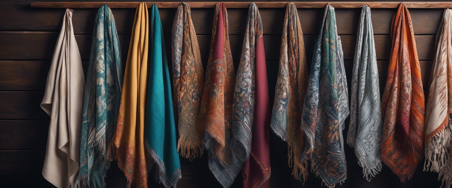 Boho chic scarves