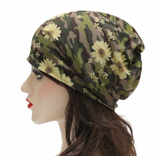 ZLYC Floral Camo Beanie