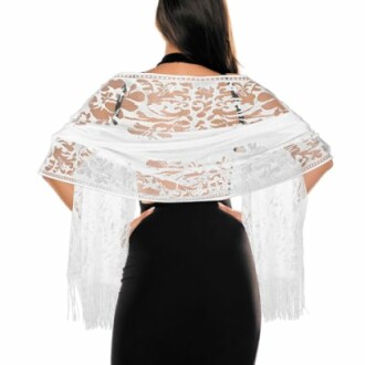 GEEHUA Floral Lace Shawl