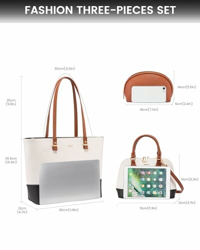 LOVEVOOK Women's 3-Piece Handbag Set