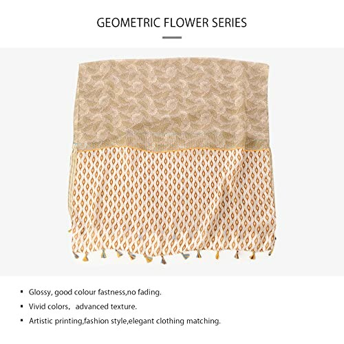 Women's Geometric Stripe Print Boho Scarf