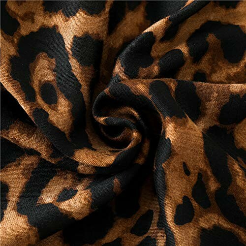 Close-up of leopard print fabric with swirling pattern