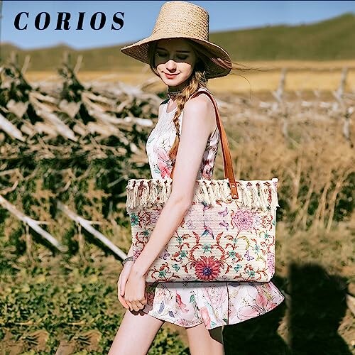 CORIOS Ethnic Style Retro Shoulder Bag