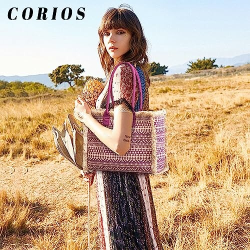 CORIOS Ethnic Canvas Bag
